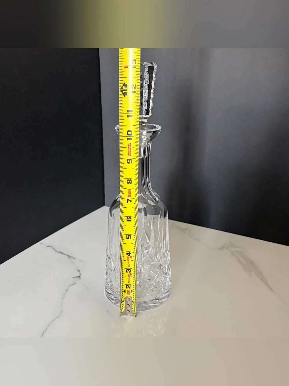 Tall Lismore Decanter with Stopper by Waterford Crystal